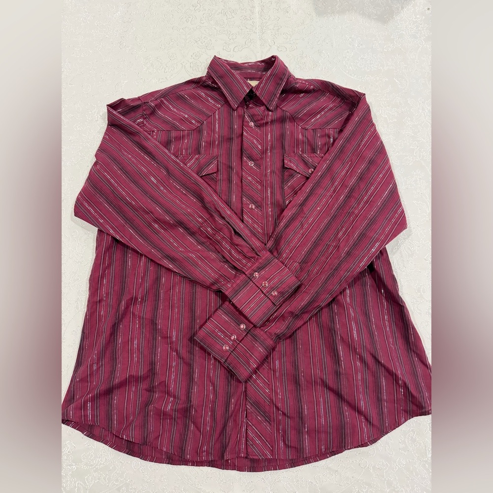 Wrangler Striped Red Shirt